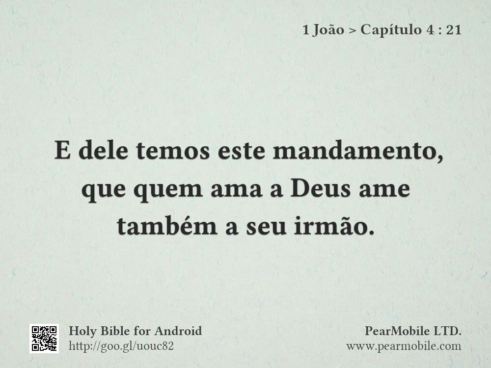 1 João, Capítulo 4:21